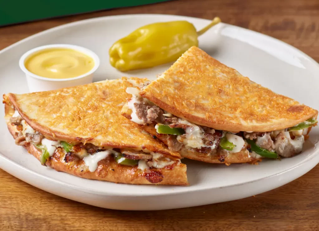 Parmesan Crusted Philly Cheesesteak Papadia